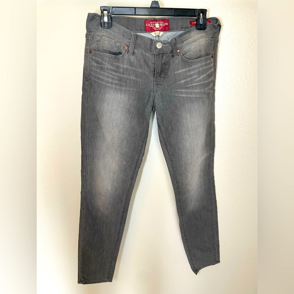 Lucky Grey Distressed Jeans